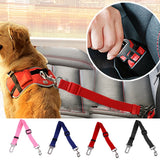 Dog Seat Belt black three-quarter view TPS