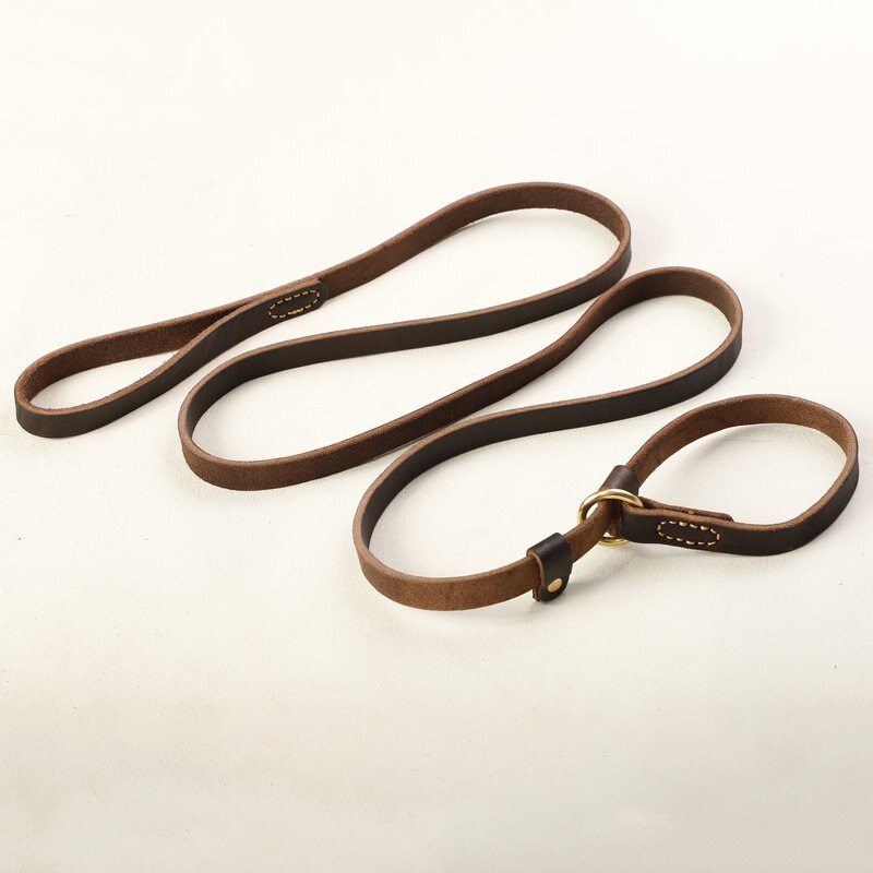 Genuine Leather Slip Lead — P-Chain