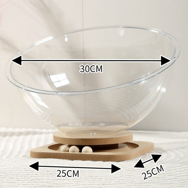 Acrylic Space Capsule Cat Bed