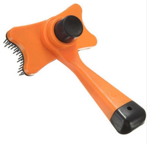 Pet slicker grooming comb handle detail — The Pet Society