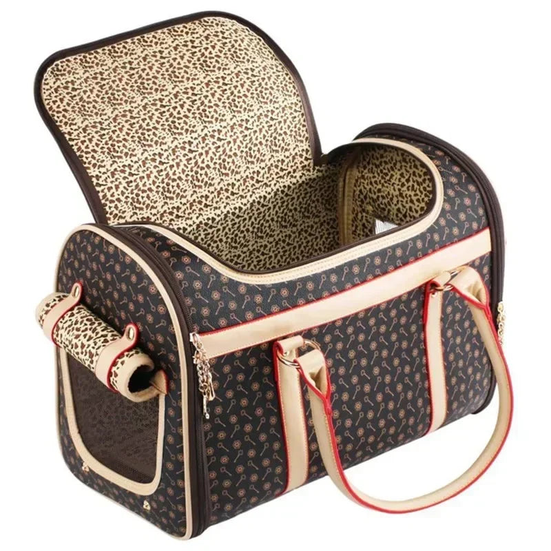 Sac de transport pour petits chiens, sac à dos pour animaux de compagnie, pour chats, voyage en avion, bandoulière, fournitures pour chiens, accessoires pour chiots, grand espace 