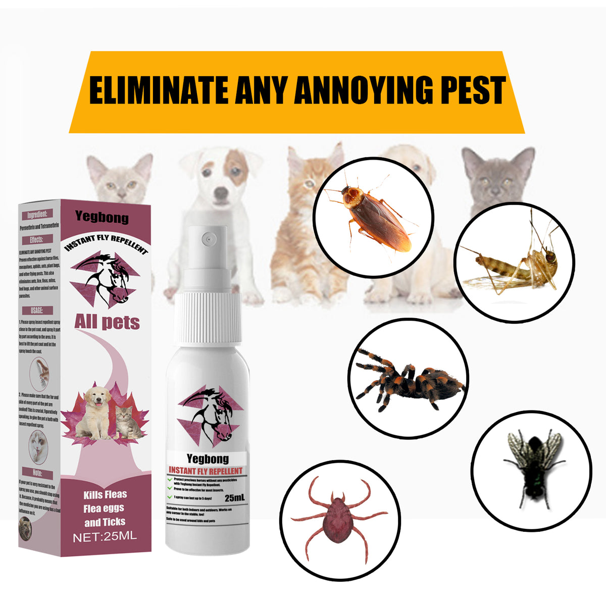 Flea & Tick Repellent Spray