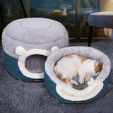 Cat Bed blue texture close-up TPS