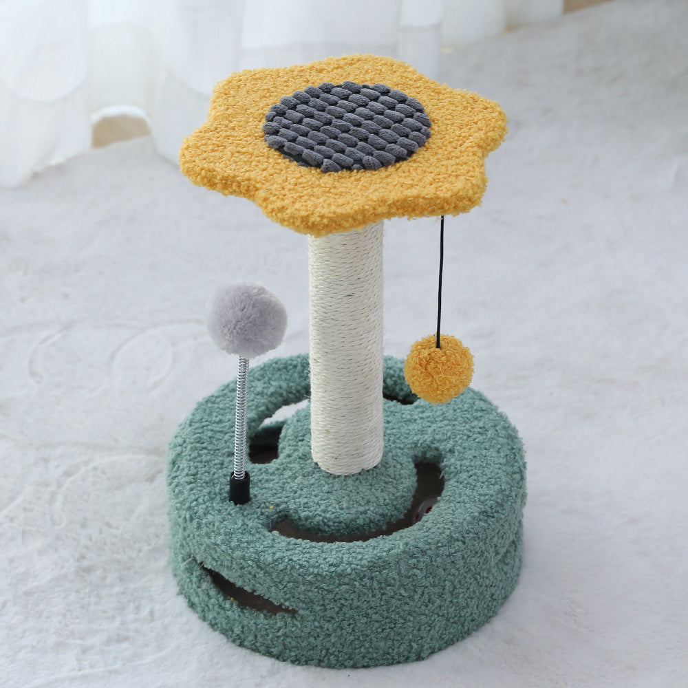 Funny Cat Toy Cat Scratching Board Cat Tree Multifunctional Cat Scratching Column Kitten Toy Pet Supplies, angle 4 — The Pet Society