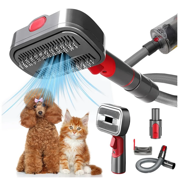 Beauty Pet Dog Grooming Kit for Dyson Vacuum V7 V8 V10 V11 V12 V15,Dog Grooming Brush Attachment,Dog Hair Groomer Tools