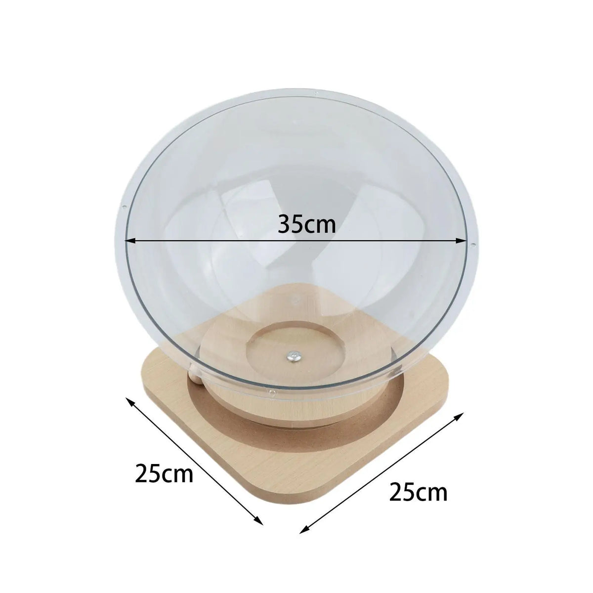 Acrylic Space Capsule Cat Bed