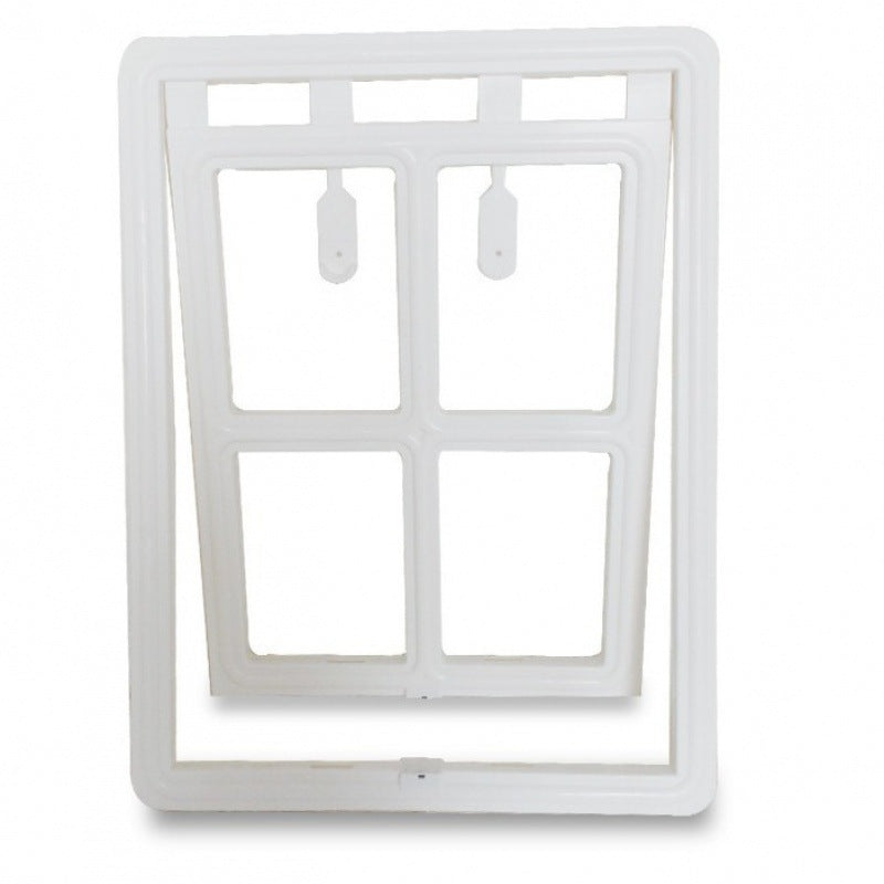 Pet screen door flap installed on mesh — The Pet Society
