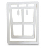 Pet screen door flap installed on mesh — The Pet Society