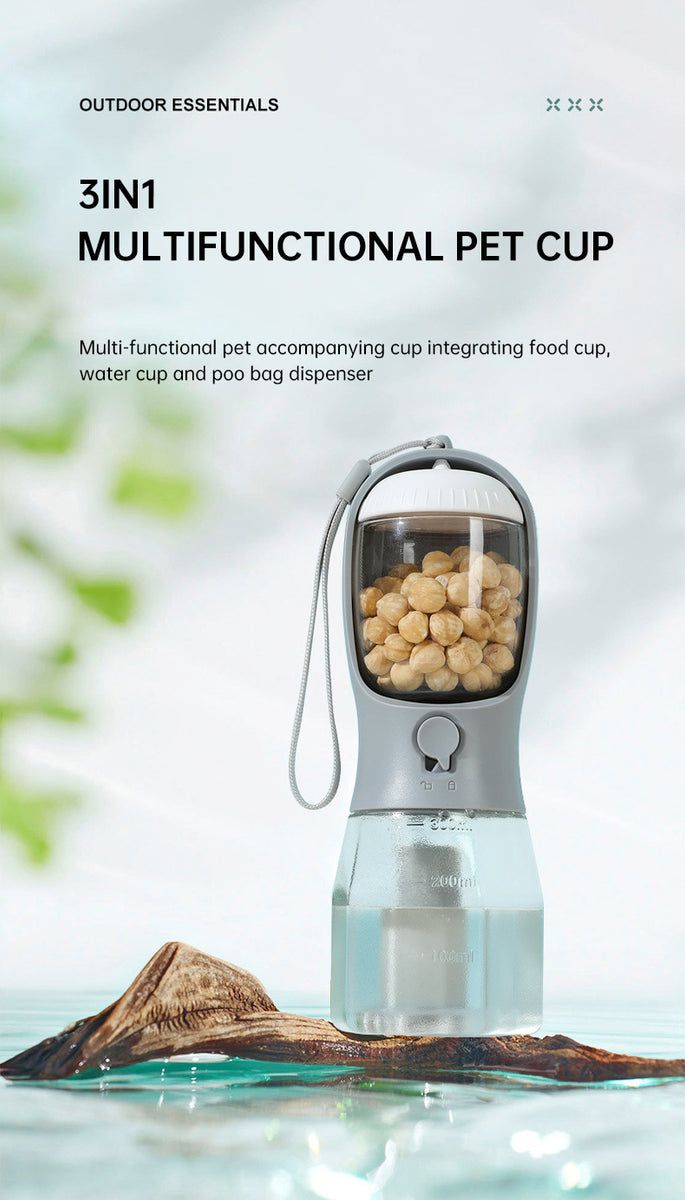 3-in-1 Pet Travel Water Bottle
