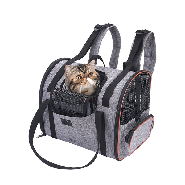Dog Car Seat orange three-quarter view TPS