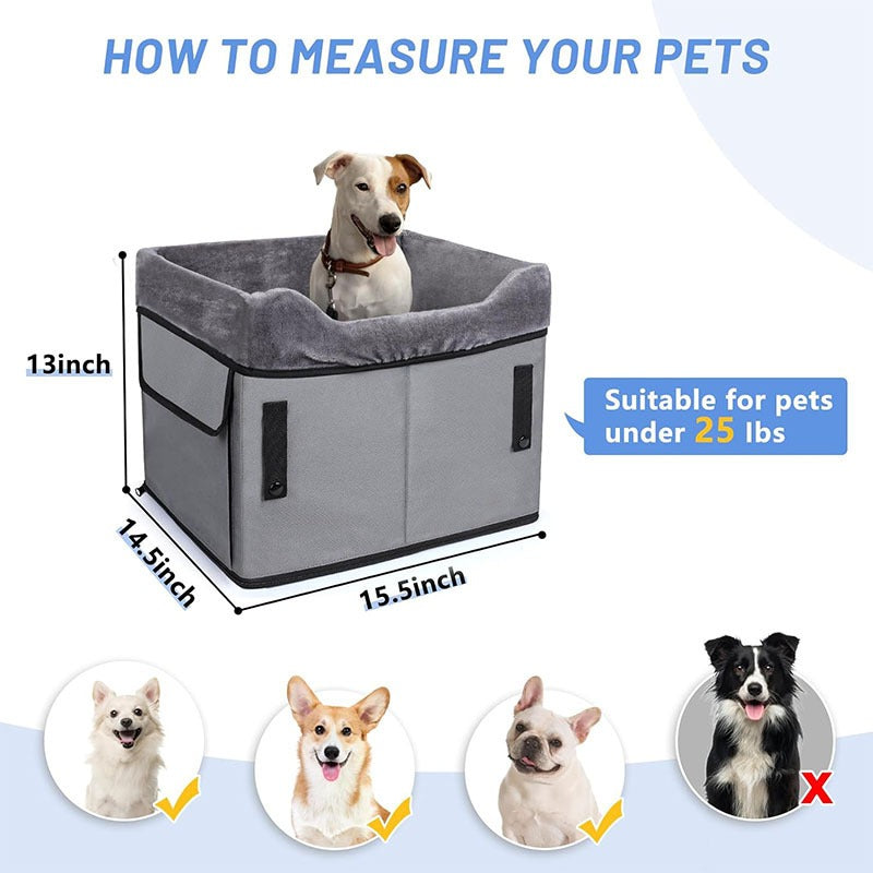 Dog Car Seat gray in-use scene TPS