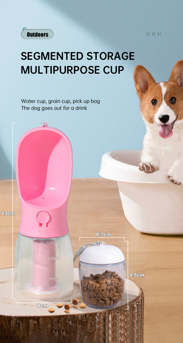 3-in-1 Pet Travel Water Bottle