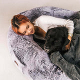 Cozy Dog Bed for Humans Portable Pet Bed Giant Dog Bed Human Bed Cat Bed Dog Bed, perfect for snuggling with pets.