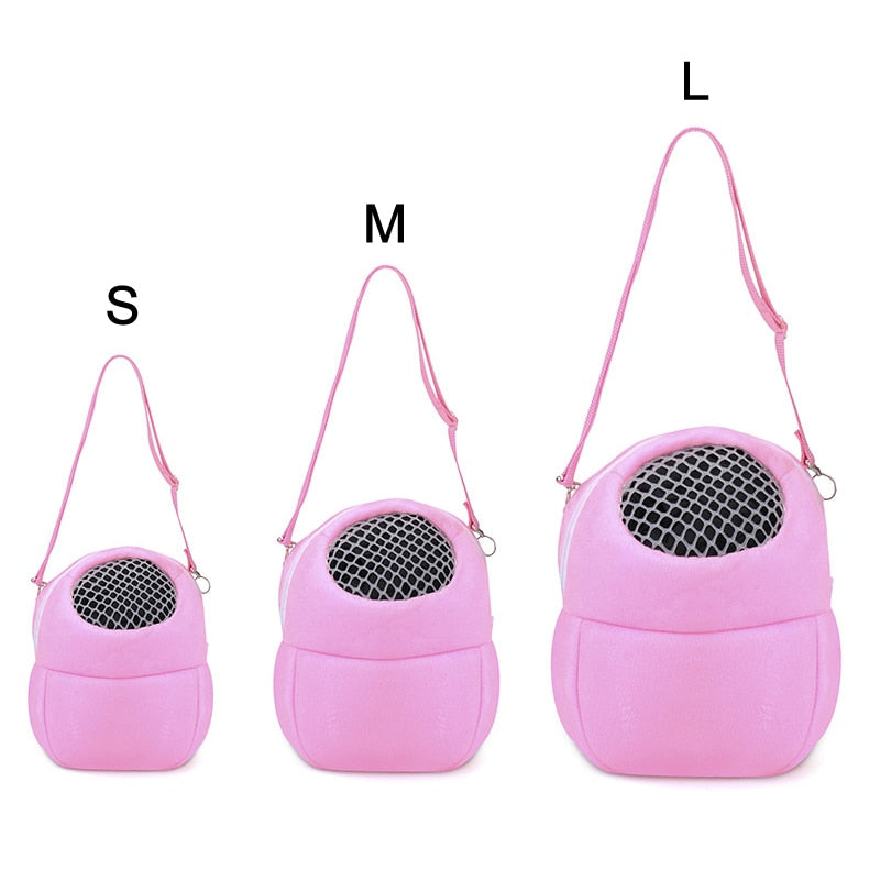 Pet Backpack pink three-quarter view TPS