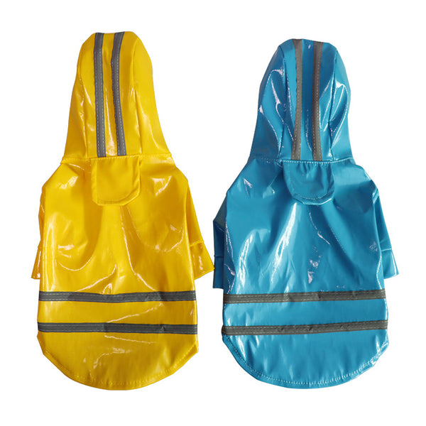 Dog Raincoat red three-quarter view TPS