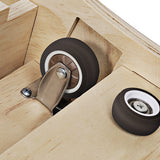 Natural wood cat running wheel dimensions view — The Pet Society