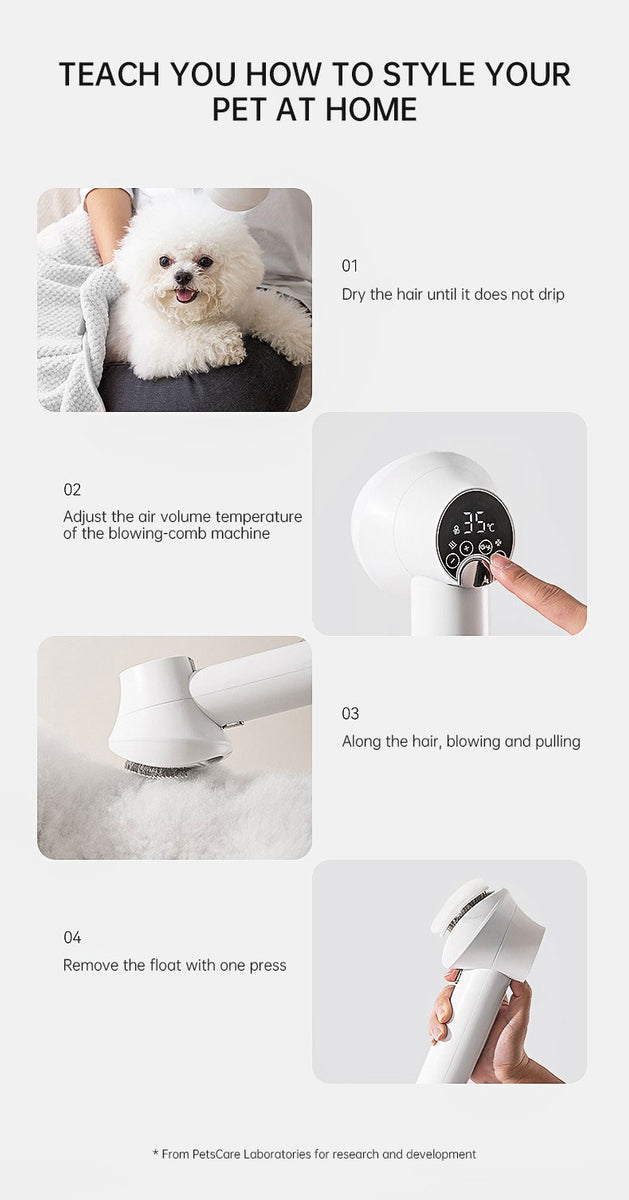 Smart Pet Hair Dryer — Silent Edition