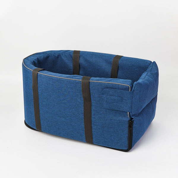 Dog Car Seat blue full view light background TPS