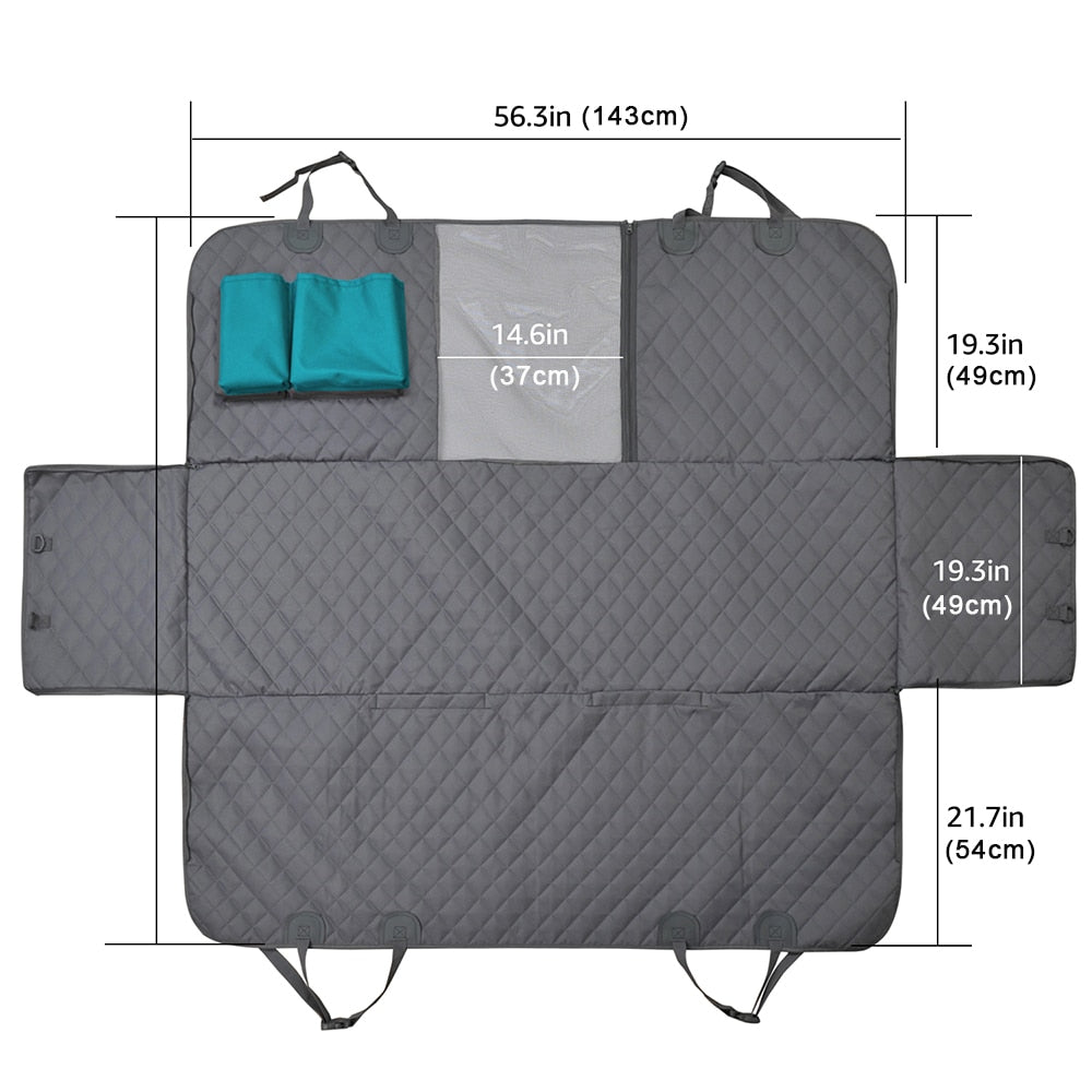 Dog Car Seat — Grey Edition, angle 2 — The Pet Society