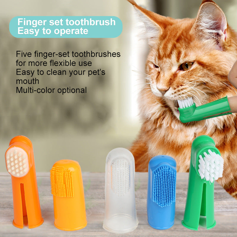 Pet Finger Toothbrush — Oral Care Kit