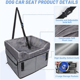 Dog Car Seat gray full view light background TPS