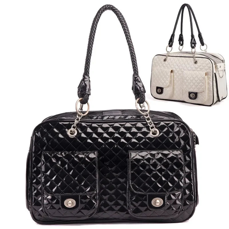 Leather Dog Carrier Bag for Small Dogs Portable Carrying Transport Travel Cat Sling Pet Accessories Outdoor Rabbit Backpack Bags