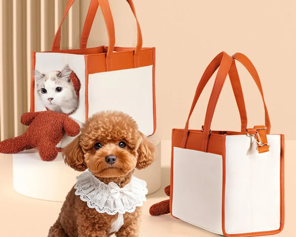 Sac de transport portable pour animaux de compagnie, sac à dos respirant pour chien, petit sac à bandoulière pliable pour transporter un chiot 