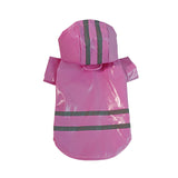Dog Raincoat red in-use scene TPS