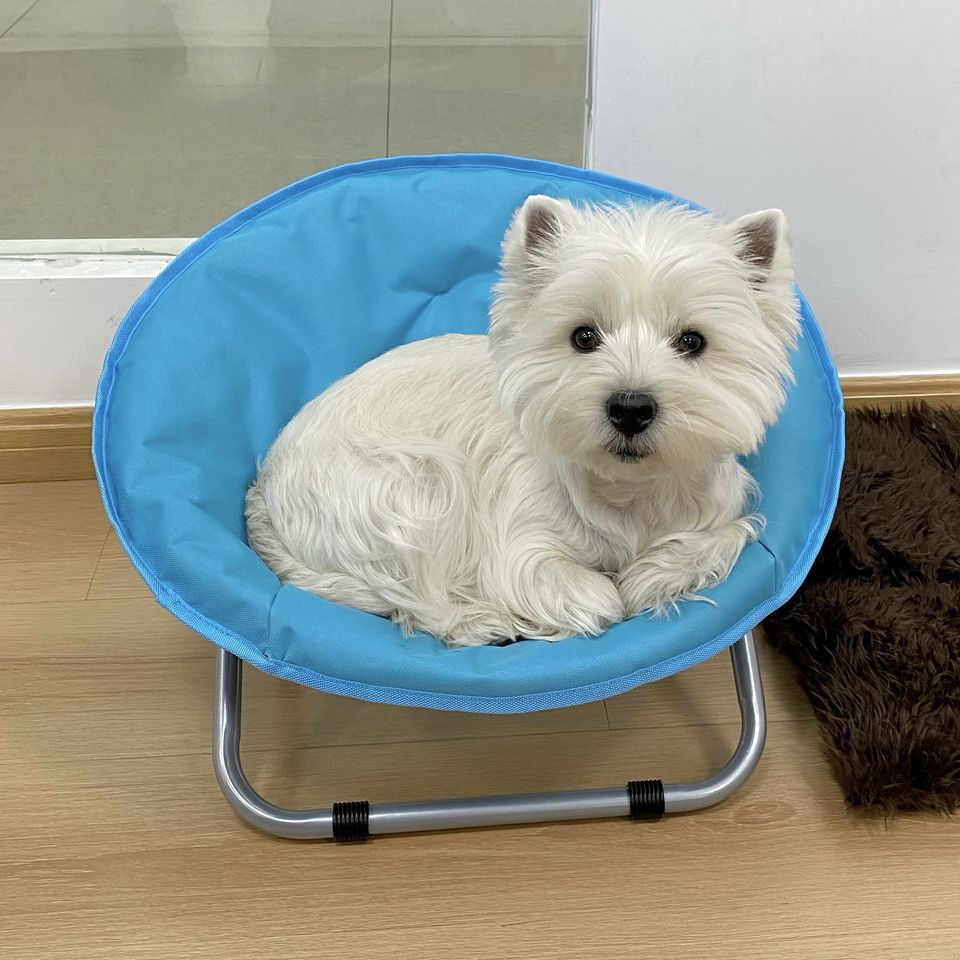 Dog Car Seat — Blue Edition, angle 2 — The Pet Society