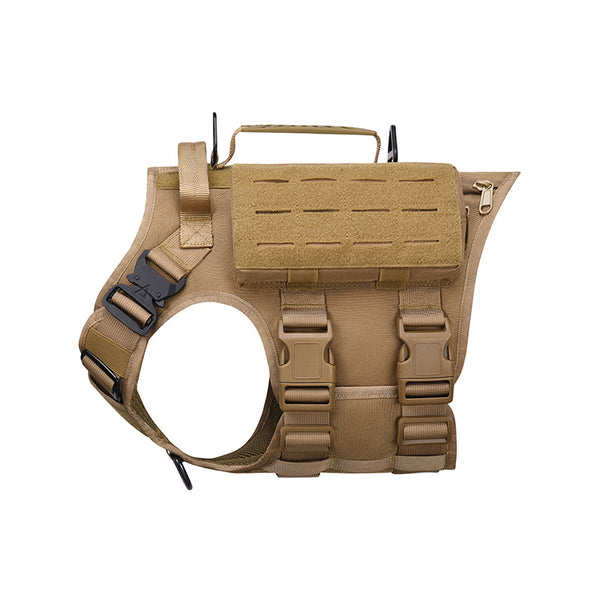 Dog Vest brown three-quarter view TPS