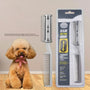 2-in-1 Professional Pet Grooming Razor Comb Plastic Trimmer for Dogs Cats with 2pcs Metal Blades for Safe Grooming Pet Supplies.