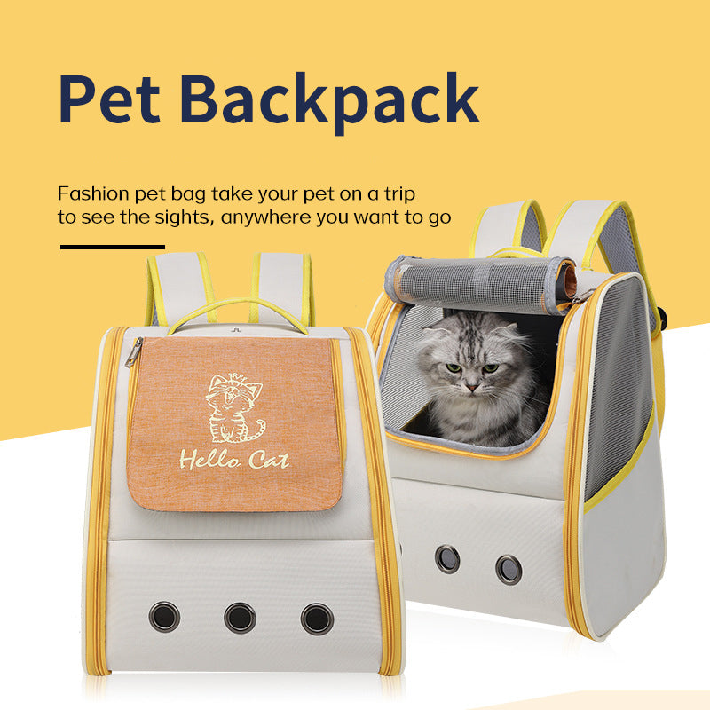 Portable Pet Backpack Carrier — Breathable Edition