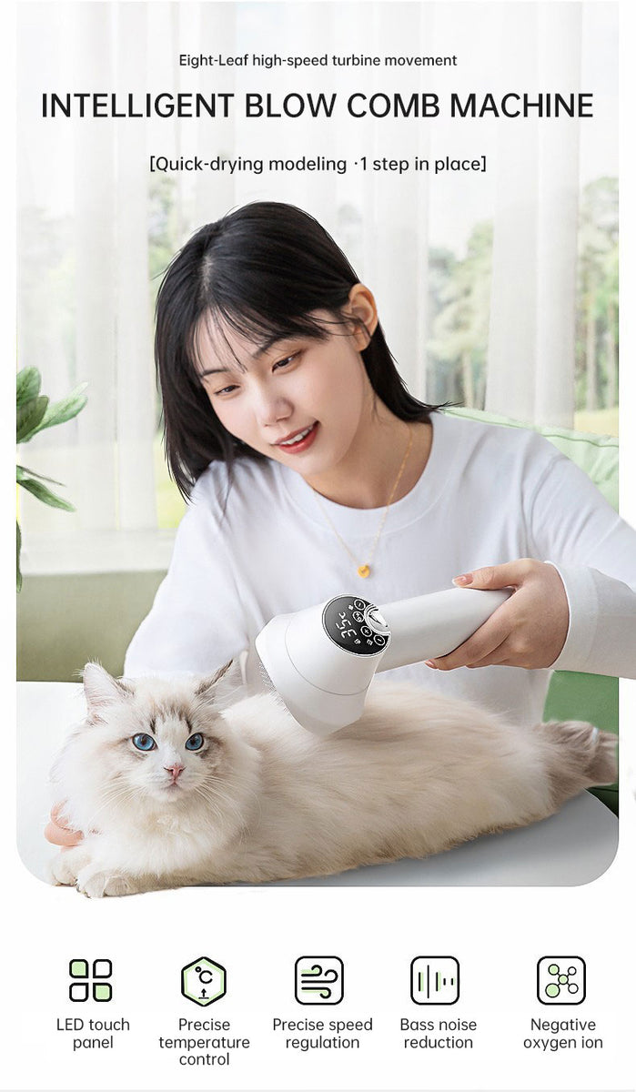 Smart Pet Hair Dryer — Silent Edition