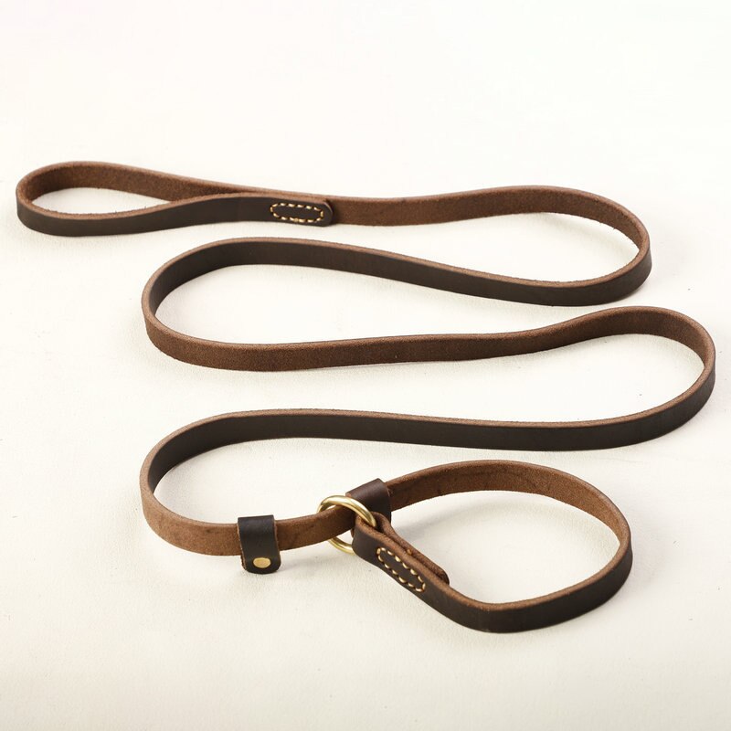 Genuine Leather Slip Lead — P-Chain