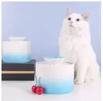 Automatic Electric Feeder for Cat Water Fountain Ceramic Filter Drinking Bowl Cat Drinker Dispenser Drinkers Pump USB Charge
