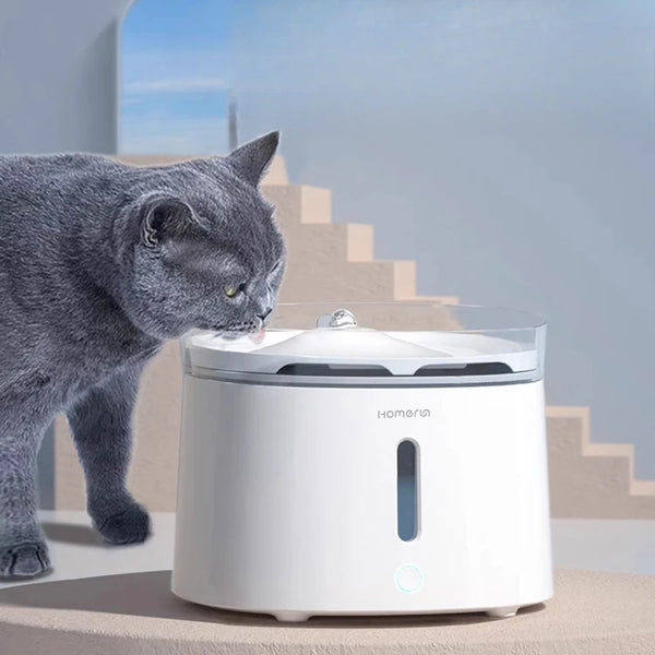 Smart USB cat water fountain with filter, white — The Pet Society