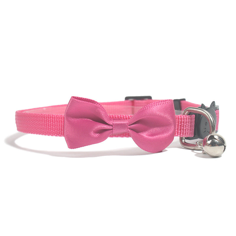 Bow Bell Cat Collar — Adjustable with Safety Buckle