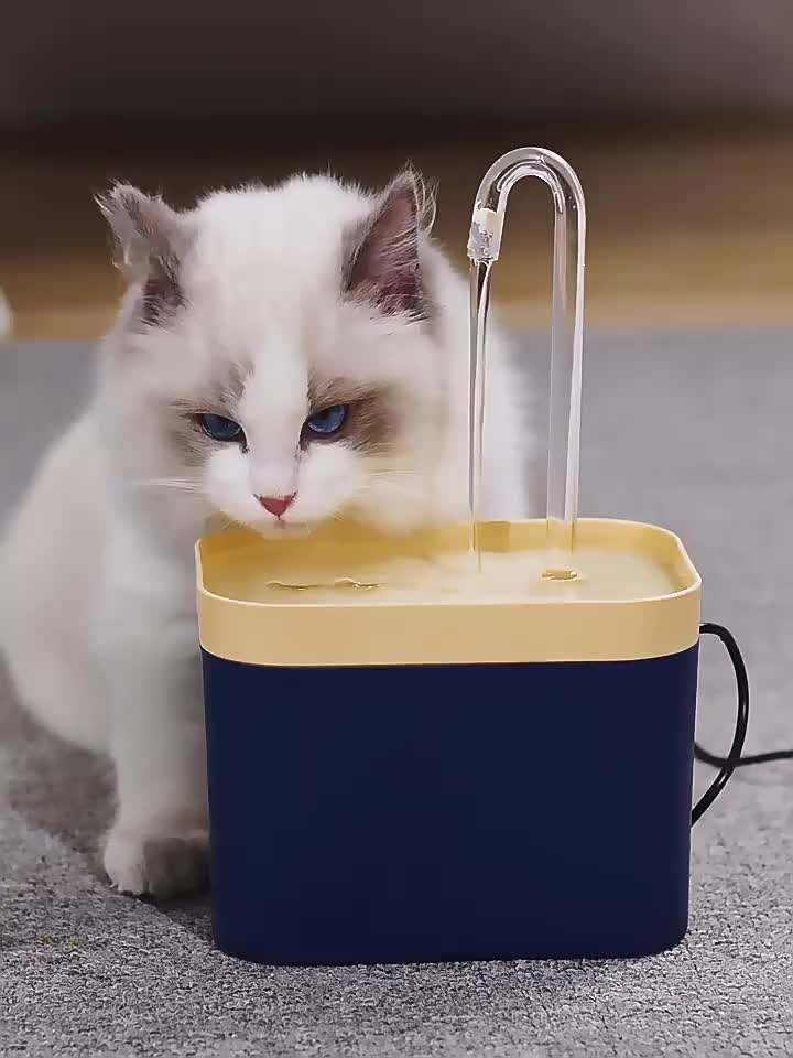 Fontaine à eau pour chat Whisper — 1.5L USB silencieuse