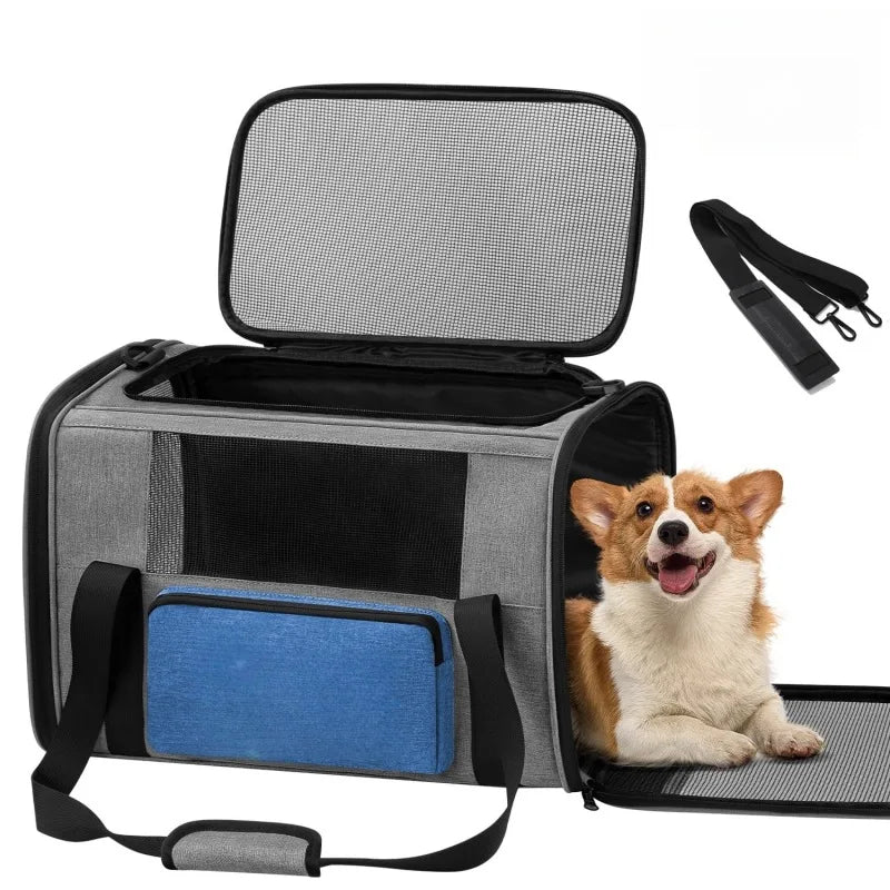 Dog Pet Bag Travel Carrier Cat Portable Dogs Outdoor Puppy Shoulder Bags Cats Supplies Carrying Handbag Breathe Foldable