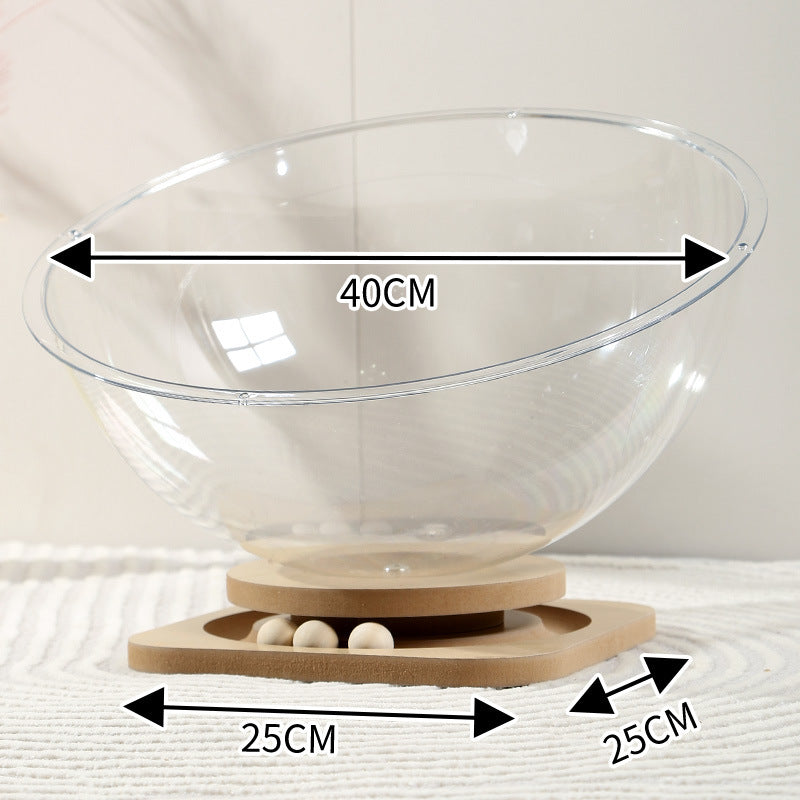 Acrylic Space Capsule Cat Bed