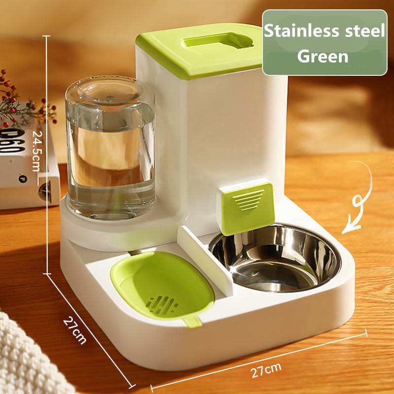 Automatic Cat Feeder — Stainless Steel Edition