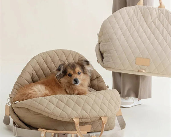 Jamhoo Dog Carrier Handbag Luxury Car Seat Pet Travel Bed for Small Dogs Cat Portable Washable Puppy Carrier Tote Safety Pet Bag