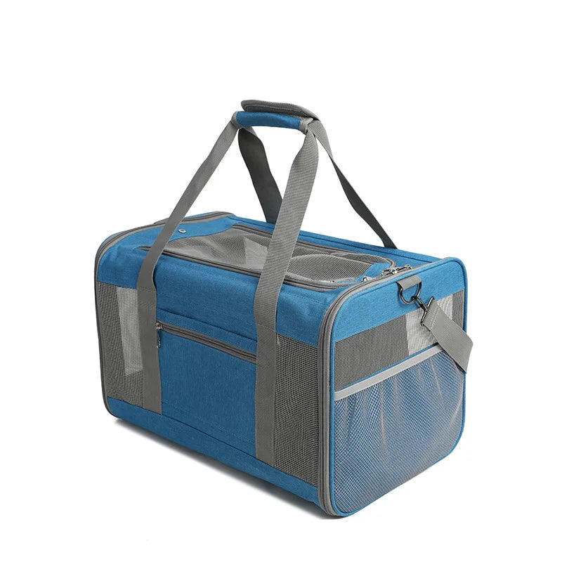 Sac de transport pour chien et chat, sacoche de transport portable pour chiots et chats, accessoire d'extérieur, en maille respirante 