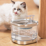 New Wireless Smart Pet Water Dispenser Automatic Cycle Charging Wireless Water Pump offers fresh water for pets effortlessly.