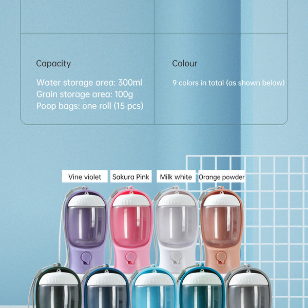 3-in-1 Pet Travel Water Bottle