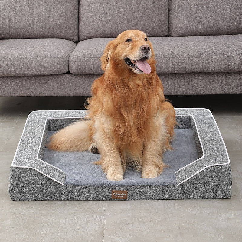 Dog Bed grey full view light background TPS