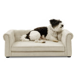 Designer dog bed Scandinavian living room senior dog resting