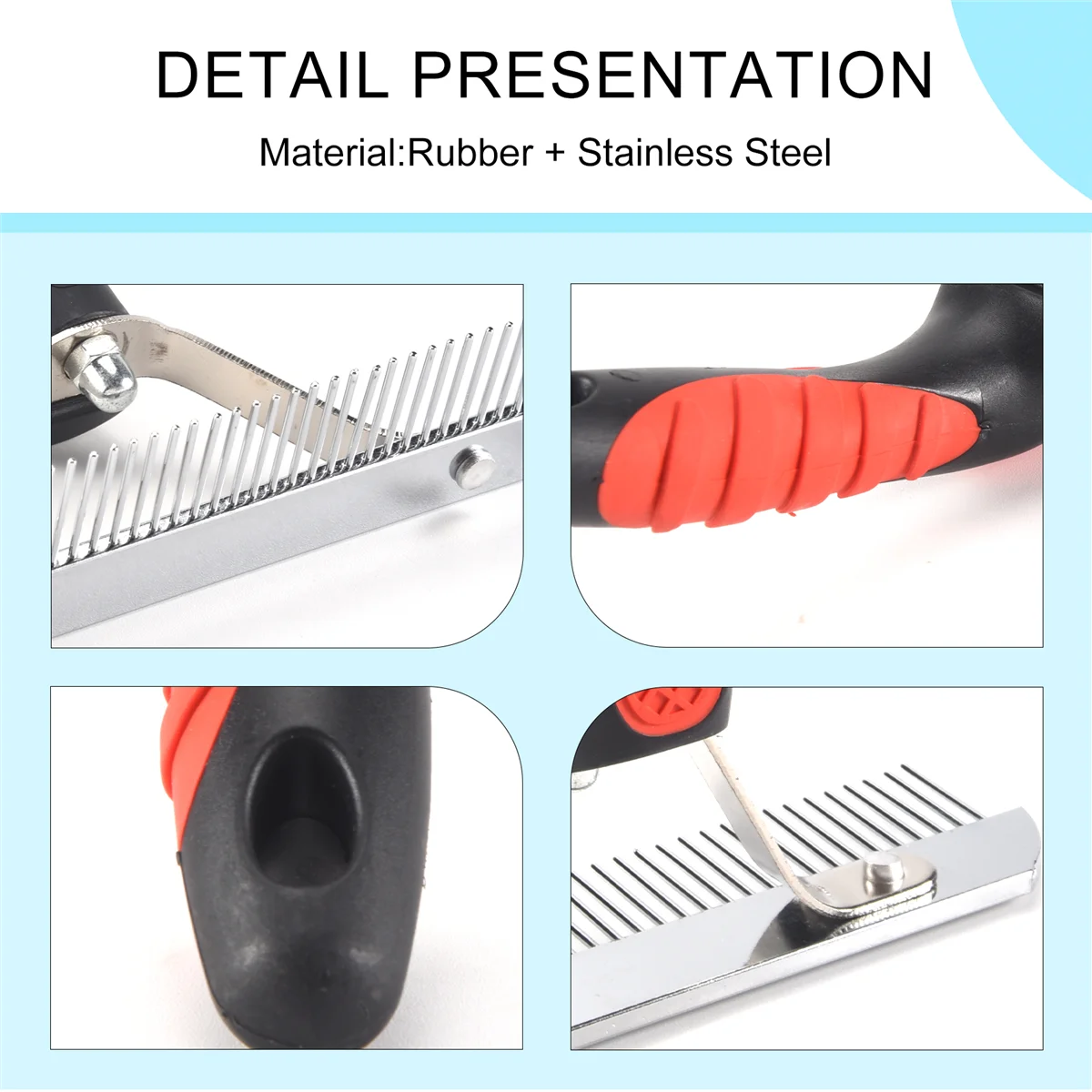 Pet Comb Extra-Large Rake Comb Grooming Brush Deshedding Tool Beauty Comb For Large Dogs Golden Retriever