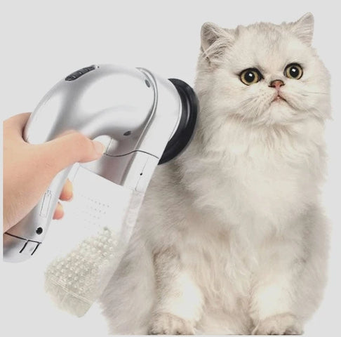 Haustierpflege Elektrisches Tierhaarabsauggerät Tragbarer Massagereiniger für Katzen und Hunde 