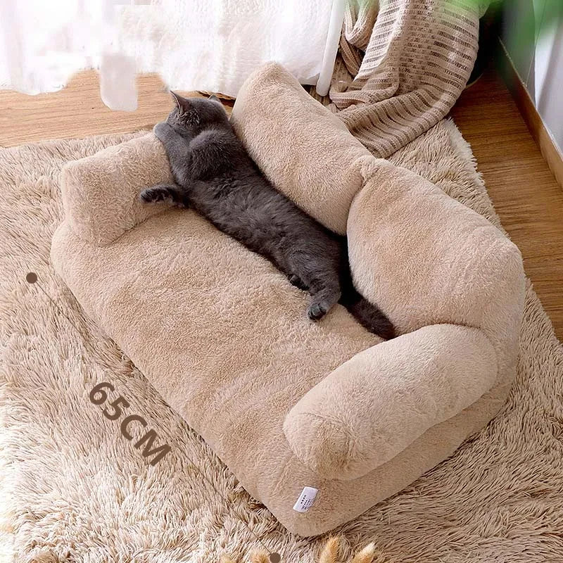 Cat Bed yellow full view light background TPS